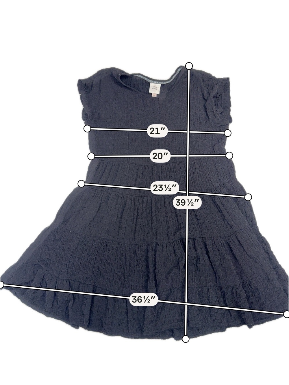 Knox Rose Black Dress Size Large - Picture 5 of 9